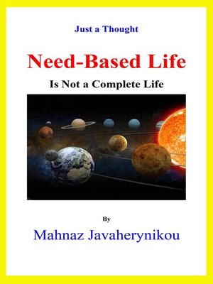 cover image of Need-Based Life Is Not a Complete Life